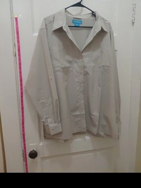 XXL 40 UPF Lightweight Long-Torso Vented Button-Up